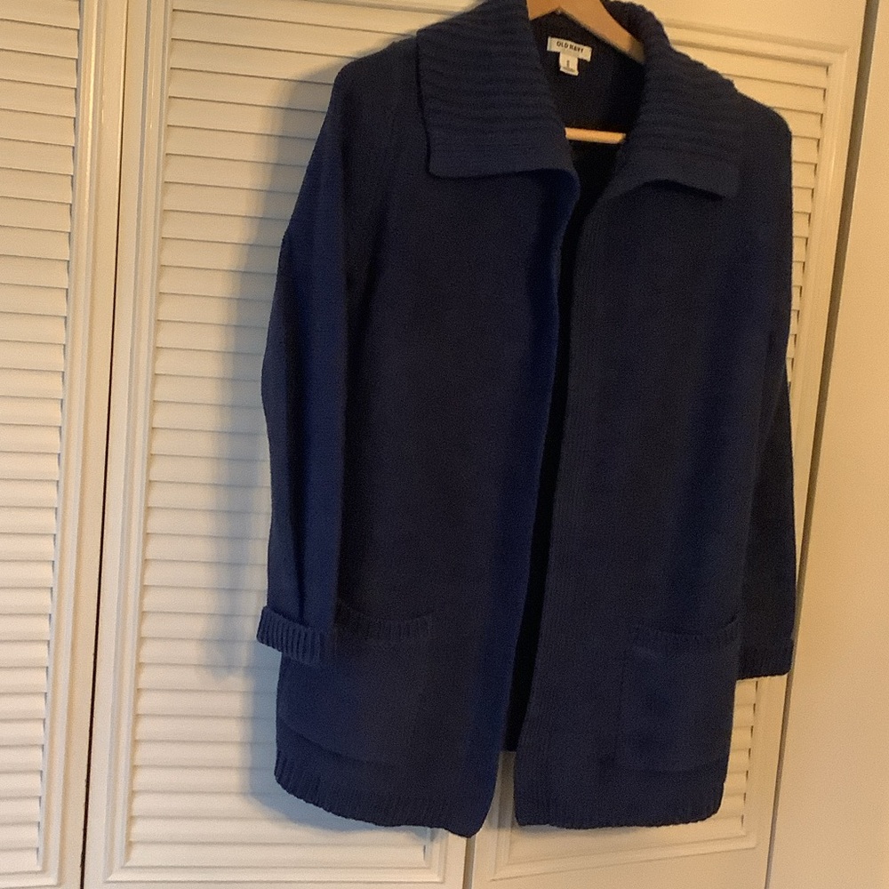 Old Navy Dark Blue Knit Sweater